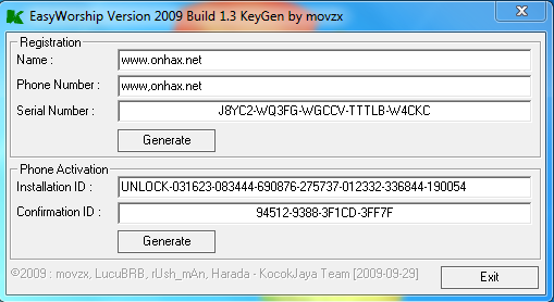 Easyworship 2009 Build 1.9